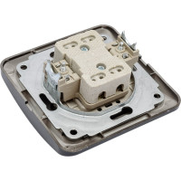 Выключатель Smartbuy 1-клавишный 10А черный Марс SBE-02b-10-SW1-0-c