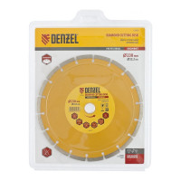 Диск алмазный отрезной сегментный (230х22.2 мм) DENZEL 73104