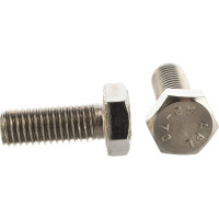 Болт Госкреп DIN 933 с шестигр. гол. с полн. рез. 12х30 нержав. сталь 2 шт. 10-0015050