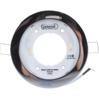 Встраиваемый светильник General Lighting Systems с термокольцом GX53, 100х18мм, хром, IP20, GCL-GX53-H18-C 432200