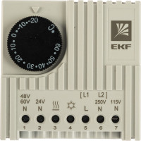 Термостат EKF NO/NC охлаждение/обогрев на DIN-рейку 5-10A 230В IP20 PROxima thermo-no-nc-din