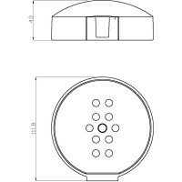 Мыльница для стойки ESKO, хром, SD505