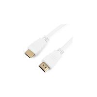 Кабель Cablexpert HDMI v2.0, 19M/19M, 3м, медь, белый, позолоченные разъемы, экран, пакет CC-HDMI4-W-10