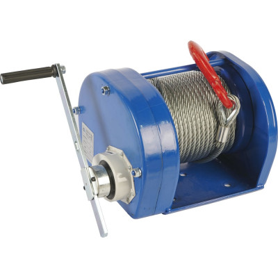 Лебедка ручная барабанная с тросом TOR 1000кг 40м с храповым механизмом JHW 11316