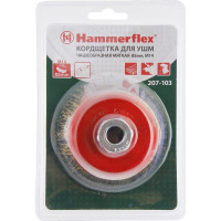 Кордщетка чашеобразная Flex 207-103 (85 мм; M14; гофрированная латунированная проволока) для УШМ HAMMER 32435
