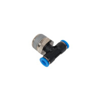 Тройник цанговый T-образный с наружной резьбой (6 мм; 1/2M) SHPI PT 06-R04