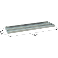 Полка к металлическому стеллажу BRABIX 1000х400 2шт с фурнитурой 291123