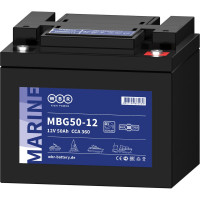 Тяговый аккумулятор для лодочного электромотора WBR MBG50-12 12В, 50 Ач УТ-00000438