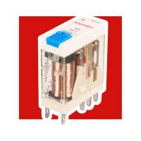 Реле Shenler 2c 24v dc + светодиод + тест-кнопка RFT2CO024LT