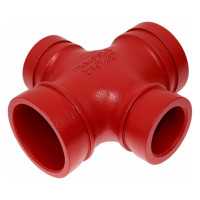 Переходная крестовина под муфту GROOVEX 2 1/2"x2", 76x60 мм, ДУ 65x50 мм KPM7660