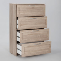 Комод Гуд ЛАКК СИРИУС 4 ящика, 78x41x123 см, бежевый, дуб сонома 2.02.02.060.3