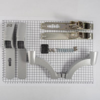 Механизм антипаник бара Doorlock PD800FR-BAR PZ72mm, RAL9006 серебристый, огнестойкий, без внешней ручки 75420