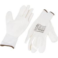 Нейлоновые перчатки с полиуретановым покрытием Gward белые, р.XL 12 пар PU1001W/XL