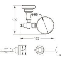 Керамическая мыльница Rose RG1103Q