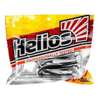 Виброхвост Helios hs-5-023 liny catcher 2.35"/6 см, black/white, 12шт 00000131522
