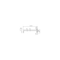Клавишный механизм антипаник Doorlock PD800FR-PUSH 1161мм PZ72 mm, черный, с красной клавишей, огнестойкий 75426