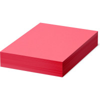 Цветная бумага BRAUBERG А4, 80 г/м2, 500 л., интенсив, красная, для офисной техники 115215
