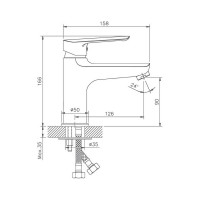 Смеситель для раковины Haiba хром HB10198