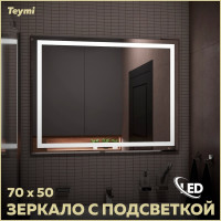 Зеркало Teymi Hanna 70x50, LED подсветка T20250 ЦБ-00267377