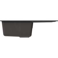Мойка MIXLINE ml-gm19 с крылом, черная (308), 750x495x200мм new 551982