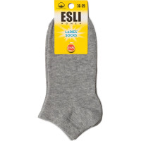 Хлопковые женские носки ESLI 19с-149спе, короткие, р. 23-25, 000 серый 1001321180030016000