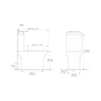 Напольный безободковый унитаз Santi Line сиденье микролифт SL-5023