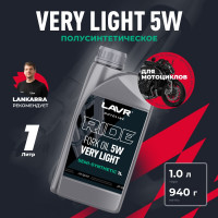Вилочное масло LAVR RIDE Fork oil 5W MOTO, 1 л Ln7782