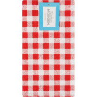 Полотенце Guten Morgen Клетка красная Рогожка, 45x60 см Пр-Клк-45-60