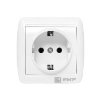 1-местная розетка EKF Владивосток 16А с заземлением IP44 EQR16-029-30-54