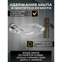Мыльница San More viviana хром SMD971903