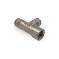 Фитинг тройник с фторопластовым кольцом Camozzi S2050 3/8-3/8