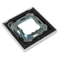 Универсальная рамка Simon 1 пост, суппорт, 100х100мм, IP44, IK07, Scudo, белый 2705610-030