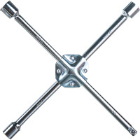 Баллонный крестовой ключ DolleX 17х19х21х1/2 усиленный, хром KBX-114