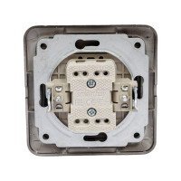 Выключатель Smartbuy 1-клавишный 10А черный Марс SBE-02b-10-SW1-0-c