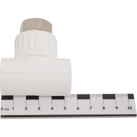 Комбинированный тройник VALFEX PP-R белый, 20х1/2 дюйма, с накидной гайкой 10140020 127-0529