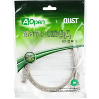 Патчкорд AOpen/Qust литой UTP кат.5е 1м серый ANP511-1M