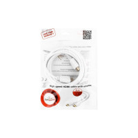 Кабель Cablexpert HDMI v2.0, 19M/19M, 3м, медь, белый, позолоченные разъемы, экран, пакет CC-HDMI4-W-10