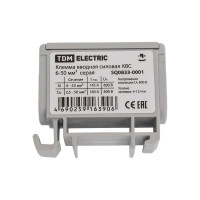 Вводная силовая клемма TDM ELECTRIC КВС 6-50 кв.мм, серая SQ0833-0001