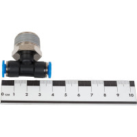 Тройник цанговый T-образный с наружной резьбой (6 мм; 1/2M) SHPI PT 06-R04