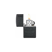 Зажигалка ZIPPO Tone on Tone Design, с покрытием Black Matte, 38x13x57 мм, 29989