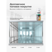 Декоративное покрытие для стекла KUDO Эффект инея голубой KU-9032