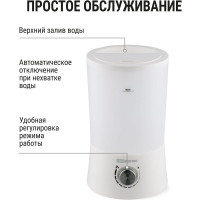 Увлажнитель воздуха TDM ELECTRIC "ареал 2", ультразвуковой, объём 4 л, производительность 450 мл/ч, SQ4013-0005