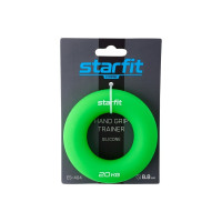 Кистевой эспандер-кольцо Starfit ES-404, силикогель, d=8,8 см, 20 кг, зеленый УТ-00019246