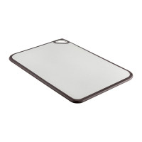Разделочная доска Smart Solutions Homi из пшеничного волокна, 44x30 см, светло-серая, с темно-сливовым кантом SS-CB-PPBL-44-30