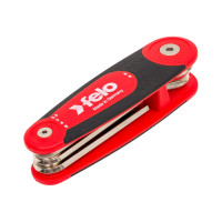 Раскладной набор шестигранных ключей Felo 6шт, HEX 2,5-8,0 34500721