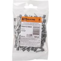 Наконечник-гильза TDM ELECTRIC е4012 4,0мм2 с изолированным фланцем (100шт) SQ0512-0022