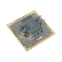 Выключатель Рим КРЕМОВЫЙ трехклавишный Metronex Electric FVK010123MLK