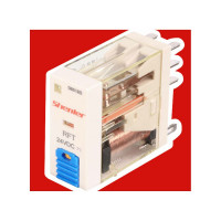 Реле Shenler 2c 24v dc + светодиод + тест-кнопка RFT2CO024LT