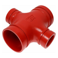 Переходная крестовина под муфту GROOVEX 3"x2", 89x60 мм, ДУ 80x50 мм KPM8960