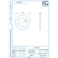 Прокладка паронит HG ПМБ-1, 1 19x30x2 мм, 20 шт 4962176